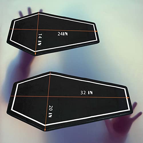 S-Snail-Oo 32×20In Halloween Rugs For Bathroom, Coffin Bath Mat Black, Gothic Home Decor Rug, Non-Slip Funny Coffin Doormat Indoor Rug (32×20In) #TOP4