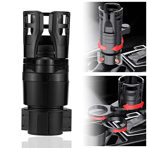 Image of 4 in 1 Car Cup Holder Extender Multifunctional Car Cup Holder Organizer Car Interior Accessories for Drinks Bottles Cups Holder