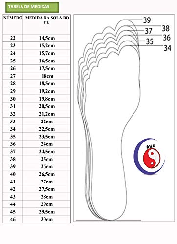 Sapatilha tradicional para Kung Fu Tai Chi Chuan - Ambientes internos e externos (34, Tradicional)