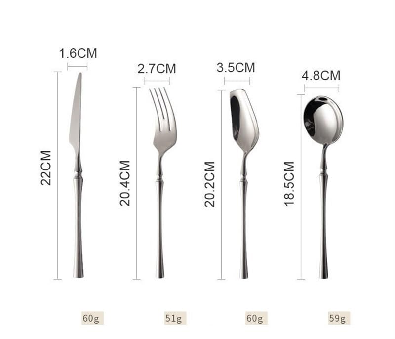 Set de Cubiertos 4 Piezas Acero Inox miniatura 2