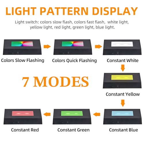 image for EUSTUMA LED Light Base Rectangle Display Stand In A Variety of Colors,