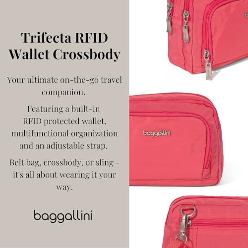 Image of Baggallini Triple Zip with Front Wallet /Trifecta RFID Wallet Crossbody
