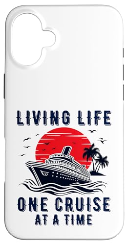 Living Life One Cruise At A Time �ʔ��� �D �N���[�W���O �W�b�v �X�}�z�P�[�X iPhone 16 Plus �p