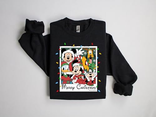Mickey and Friends Christmas sweatshirt, Christmas Mickey and Friends shirt, Christmas shirt, Merry Christmas sweatshirt - Mickey Minnie Sweatshirt Multicolor3