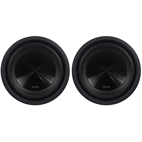 Alpine (2) Swt-10S2 Single 2-Ohm 10-Inch 2000W Shallow Truck Subwoofers #TOP20