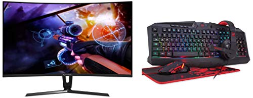 Image of Aopen 32 inch Monitor + Redragon 4 in 1 Combo