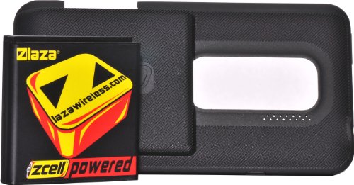 Laza Zcell 3460mah HTC Evo 3D Extended Battery + Cover
