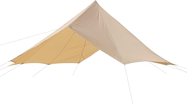Waterproof Tent Tarp Sunshade for 4M 5M 6M Dual Doors Yurt, Heavy Duty Oxford Top Roof Cover Shelter for Cotton Canvas Camping Tent for 5M Double Doors Tent