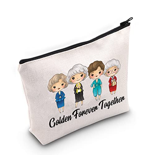 WZMPA Golden TV Show Fans Cosmetic Bag Golden Inspired Gift Golden Together Forever Makeup Zipper Pouch Bag for Women Girls Golden Together Forever
