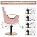 LOUVIXA Barber Chair for Hair Stylist, Height Adjustable Hydraulic Hair Reclining Salon Chair, 360 Degrees Rotation, Multi-Function Shampoo Chair for Salon Barbershop (Modern Pink)