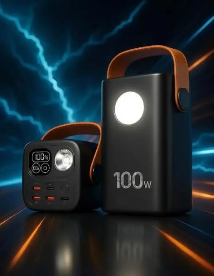 Bateria Portátil Power Bank Portátil 60000mAh 100W para Starlink Mini, Notebook, Drones e Smartphones