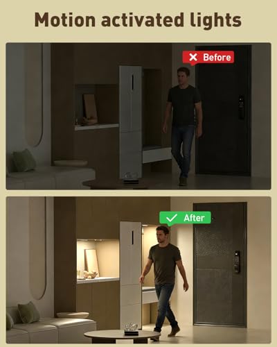 Diomart Under Cabinet Lights Wireless, Motion Sensor Night Lights, 4 Pack - image 7