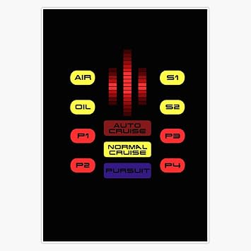 Leyland Designs Knight Rider KITT Car Dashboard Graphic Bumper Sticker Window Water Bottle Decal 5""