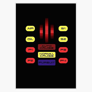 Leyland Designs Knight Rider KITT Car Dashboard Graphic Bumper Sticker Window Water Bottle Decal 5""
