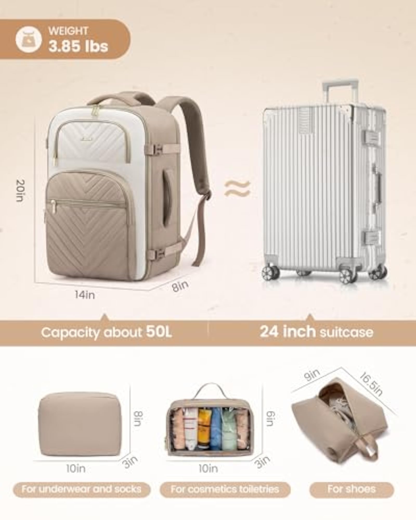 Laptop Backpack for Women, Stylish and Functional