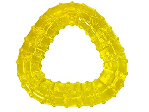 Natural Non Toxic Transparent Silicon Rubber Triangle Shaped Tough and Durable for Aggressive Dog Chew and Play Toy,Medium Large Breeds (Color May Vary) (B0C6JFP5DS) Amazon Price History, Amazon Price Tracker