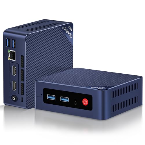 Image of Beelink Mini S13 Mini PC, Intel Twin Lake N150 (4C /4T, up to 3.6GHz), 12GB LPDDR5 RAM 512GB SSD, Mini Computer Support 4K@60Hz Dual Screen Display /WiFi6 /BT5.2 /USB3.2 /2.5G LAN