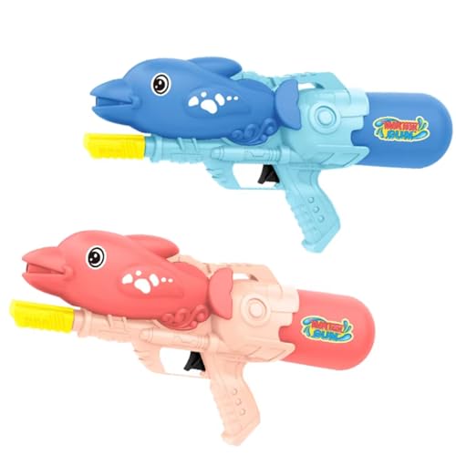 Image of Storio Cute Dolphin Shaped Holi Pichkari Water Gun Toy for Kids with 25Ft Range |High Pressure Mechanism Ideal Outdoor Toy for Pool & Beach Fun