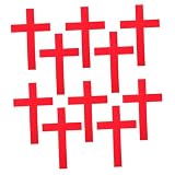 SEWOART 10 Pezzi Adesivo Parete Croce Decorativa Adesivo Parete Feste Croce Cattedrale