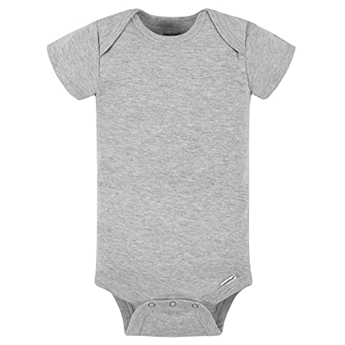 Image of Gerber Baby Boys & Girls 5-Pack Solid Onesies Bodysuits