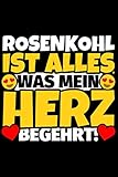 Notizbuch liniert: Rosenkohl Geschenke für Rosenkohl-Liebhaber lustig