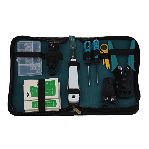 Vktech 11 in 1 Professional Network Computer Maintenance Repair Tool Kit Toolbox