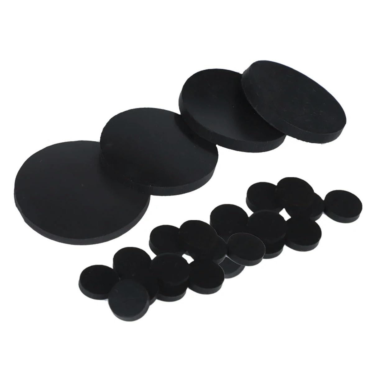 10 pz Solido Rotondo Foglio di Gomma Nitrile Guarnizioni di Tenuta Pad Dia 10/15/20/30/40/50/60/70/75/80/85/90/100mm di Spessore 1/1.5/2/3/4/5mm-90mm- 5 mm