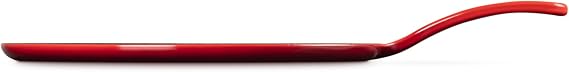 Le Creuset Enameled Cast Iron Traditional Round Crepe Pan, 10.25, Cerise