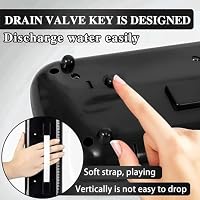 Eavnbaek 32 Keys Melodica Instrument, Soprano Melodica Air Piano Keyboard Pianica with 2 Soft Long Tubes, 2 Short Mouthpieces and Carrying Bag (Black) — image 5