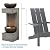 33.9" Waterfall Fountain Outdoor with LED Lights – Modern Rain Curtain Resin Garden Waterfall and Fountains, Bowl Design Outdoor Water Feature for Patio, Porch, Backyard, Lawn & Home Decor
