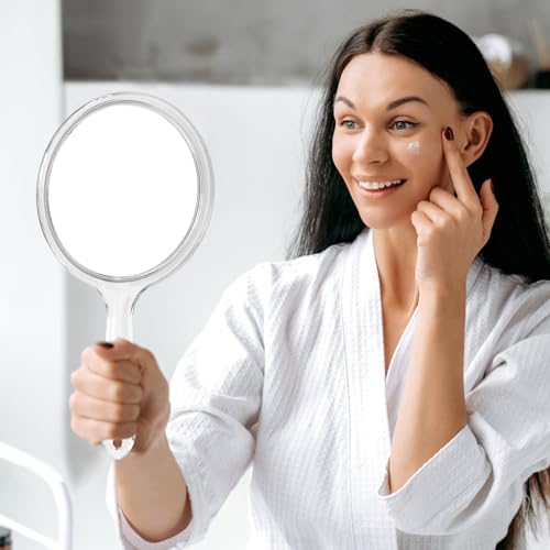 Specchio a Mano con Manico Specchio Bifacciale