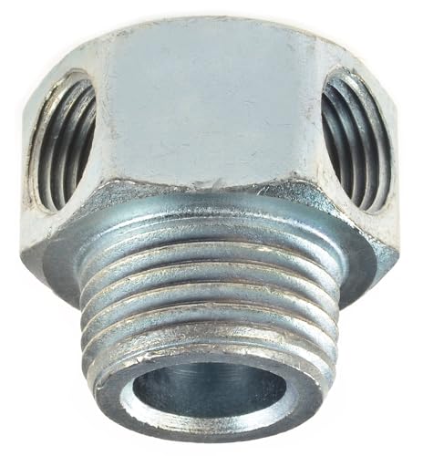 JEGS Vacuum Adapter Fitting | 3/8 � NPT Male x Dual 1/8 � NPT Female Ports | Made In USA | Nickel-Plated Brass | Offers Multiple Options for Plumbing Intake Manifold Vacuum Lines