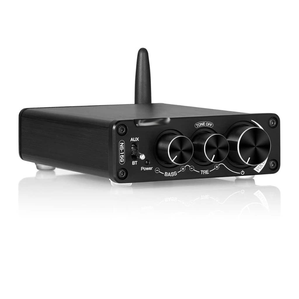 DLOETT Mini 5.0 TPA3116 Amplificateur audio numérique HiFi Classe D Amplificateur de puissance stéréo 100 W x 2 pour enceintes domestiques