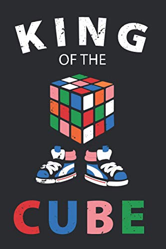 King Of The Cube Rubik's notebook - Rubiks Cube Retro Colorful Cube Game Math: Rubik's cube lovers notebook / 110 ruled pages / 6 x 9 inches / matte finish cover