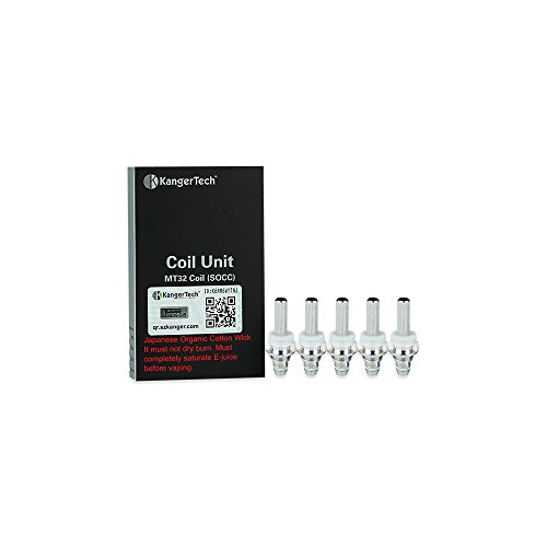 Résistances SOCC - lot de 5 - Kangertech - 1.8 Ohms - ne contient pas de nicotine ni de tabac -