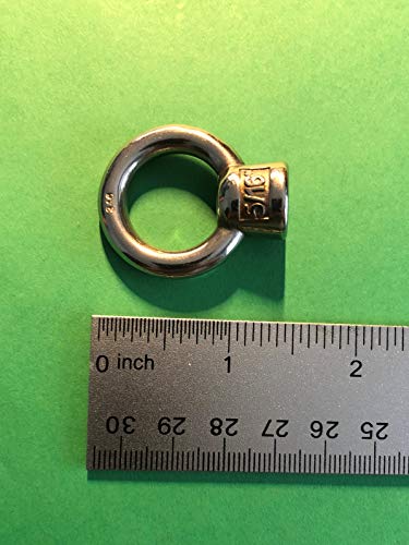 Image of US STAINLESS 20 Pieces Stainless Steel 316 Lifting Eye Nut 5 /16 inch UNC Marine Grade Nut Pitch of 18