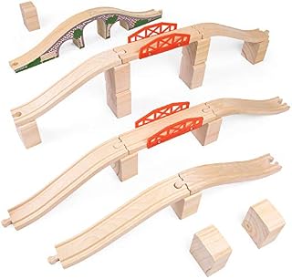 Bridge Bonanza! Deluxe Train Track Set (22 pcs.) - Includes 2 Rail Bridges