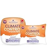 Slumberdown Climate Control Bedding Bundle - King Size Duvet 10.5 Tog & 2 Pillows, Climate-Adaptive Comfort, Non-Allergenic & Washable | All Seasons Temperature-Regulating Sleep Set (225 x 220cm)