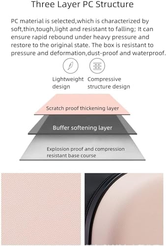 Suitcase Collapsible Carry On Luggage Robust and Durable Suitcases with Wheels Travel Suitcase Luggage(A,24inch)4