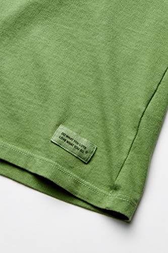 Life is Good Women's Womens Crusher V-Neck Longsleeve T-Shirt, Fresh Pine, L