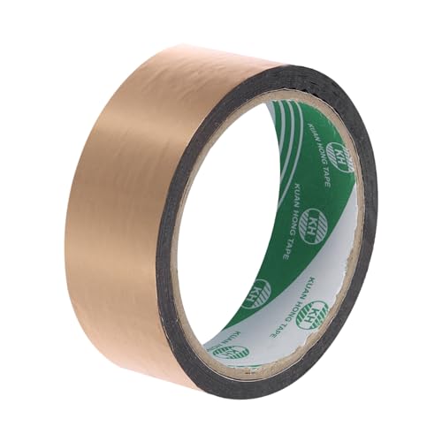 MECCANIXITY Champagne Gold Metalized Tape 0.6 Inch x 55 Yards Decor Tape for Detailing Accent Wall, Graphic Arts, Pack of 1