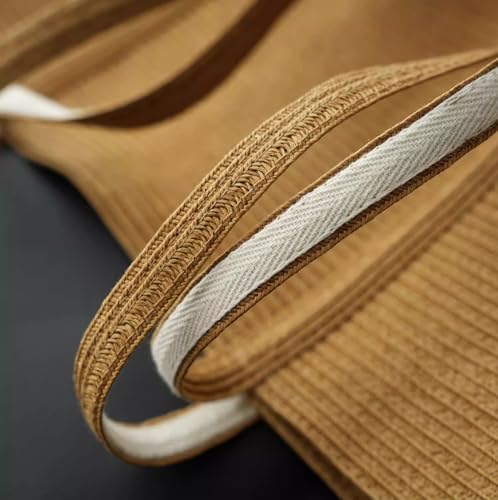 Bolso Tote grande tejido de papel para mujer miniatura 6