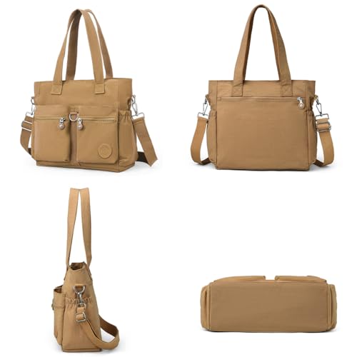 Image of Tote Bag for Women Nylon Purse and Handbags Tote Purse Crossbody Bag Messenger Bag