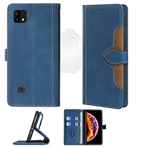 Aroepurt Flip Coque Compatible avec Sosh Soshphone 2021 5.99 Pouces Coque Etui Housse + Film Protecteur Protection Protection Housse en Cuir PU, Fonction de Support CM-LAN