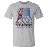 500 LEVEL Naomi Osaka Retro Shirt (Heather Gray, Large)