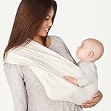 New Native® Baby Wrap Carrier - Soft, Breathable 100% Organic Cotton Hands-Free Sling for Babies, No Buckles, Straps or Rings, Easy to Use, Compact and Portable, Ideal for Traveling, Natuiral (XL)