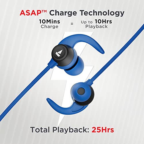 Image of Boat Rockerz 255 Neo in-Ear Bluetooth Neckband with Mic with ENx Tech, Smart Magnetic Buds, ASAP Charge, Upto 25 Hours Playback, 12MM Drivers, Beast Mode, Dual Pairing (Furious Blue)