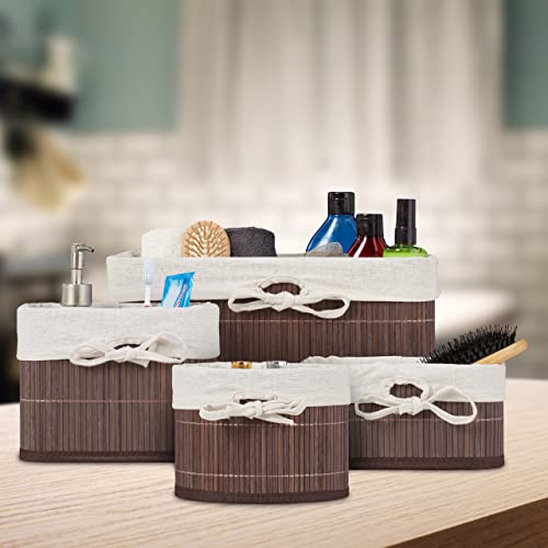 Relaxdays Set da 4 Cestini Portaoggetti