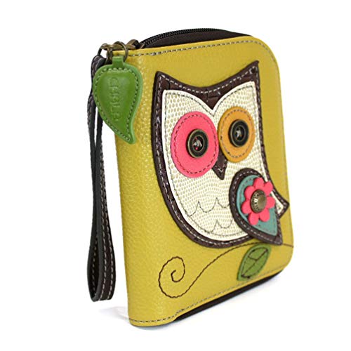 Image of CHALA Zip Around Wallet, Wristlet, 8 Credit Card Slots, Sturdy Pu Leather