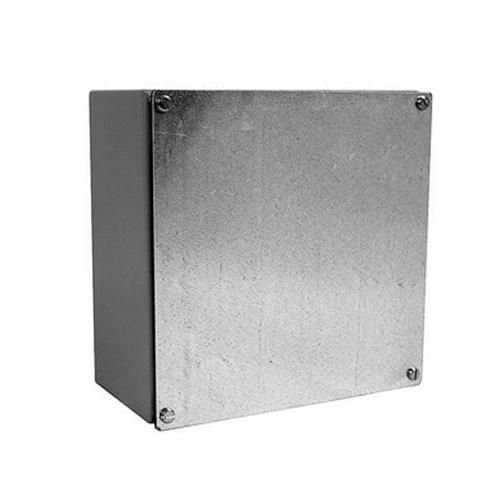 Milbank 664-WSC2 NEMA 1/3/12 Polyester Powder Coated Galvanized Over Phosphatized Steel Gasketed Screw Cover Junction Box 6 Inch x 6 Inch x 4 Inch ANSI 61 Gray CNSP